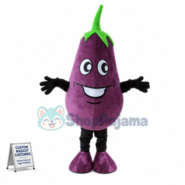 Eggplant of Iron Element Mascot Costume