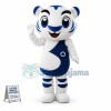 Active Cartoon Circle Tiger Mascot Costume