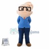 Mr Principal With Stylish Hairstyle Mascot Costume