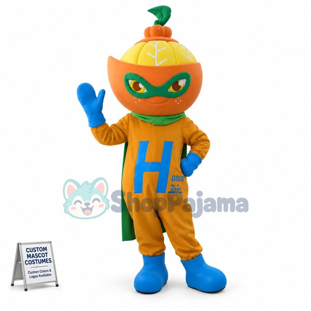 Super Vitamin Orange Doll Mascot Costume