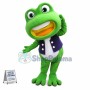Anxious Big Mouth Frog Mascot Costume