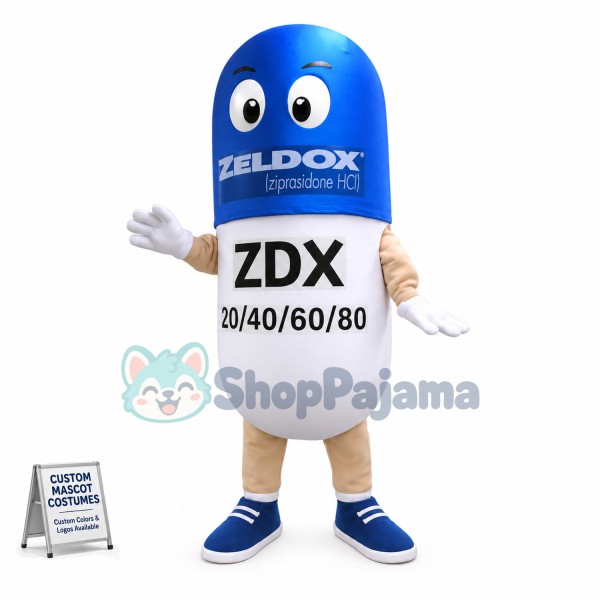 Antipsychotic Capsule Cartoon Mascot Costume