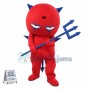 Adult Sharp Ears Red Devil Mascot Costume