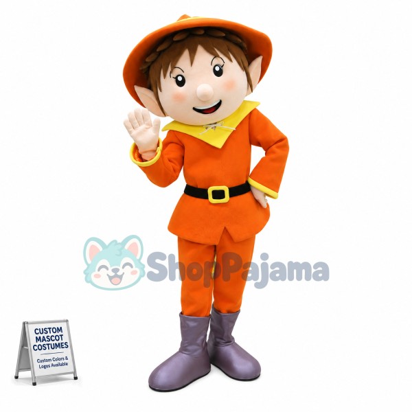 The Conspicuous Elf Scarecrow Mascot Costume