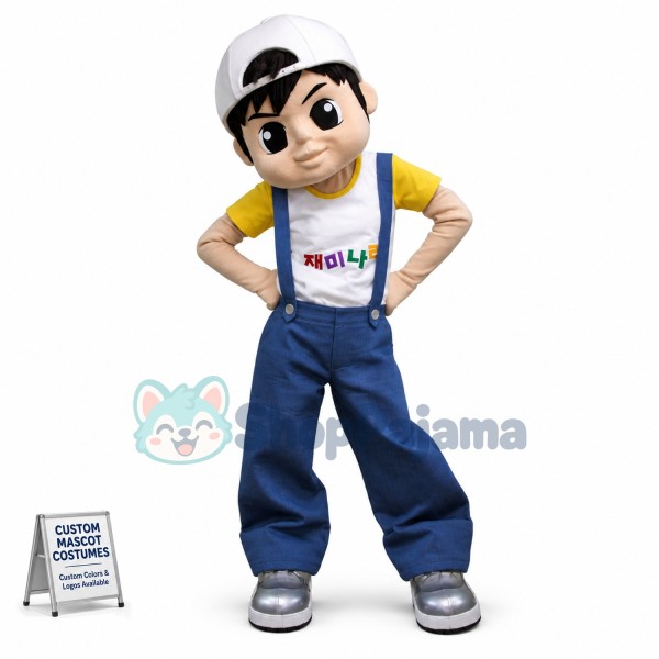 Energetic Youth Teen Mascot Costume