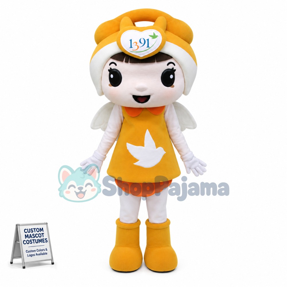 Angel Doll of Peace Dove Fund Mascot Costume