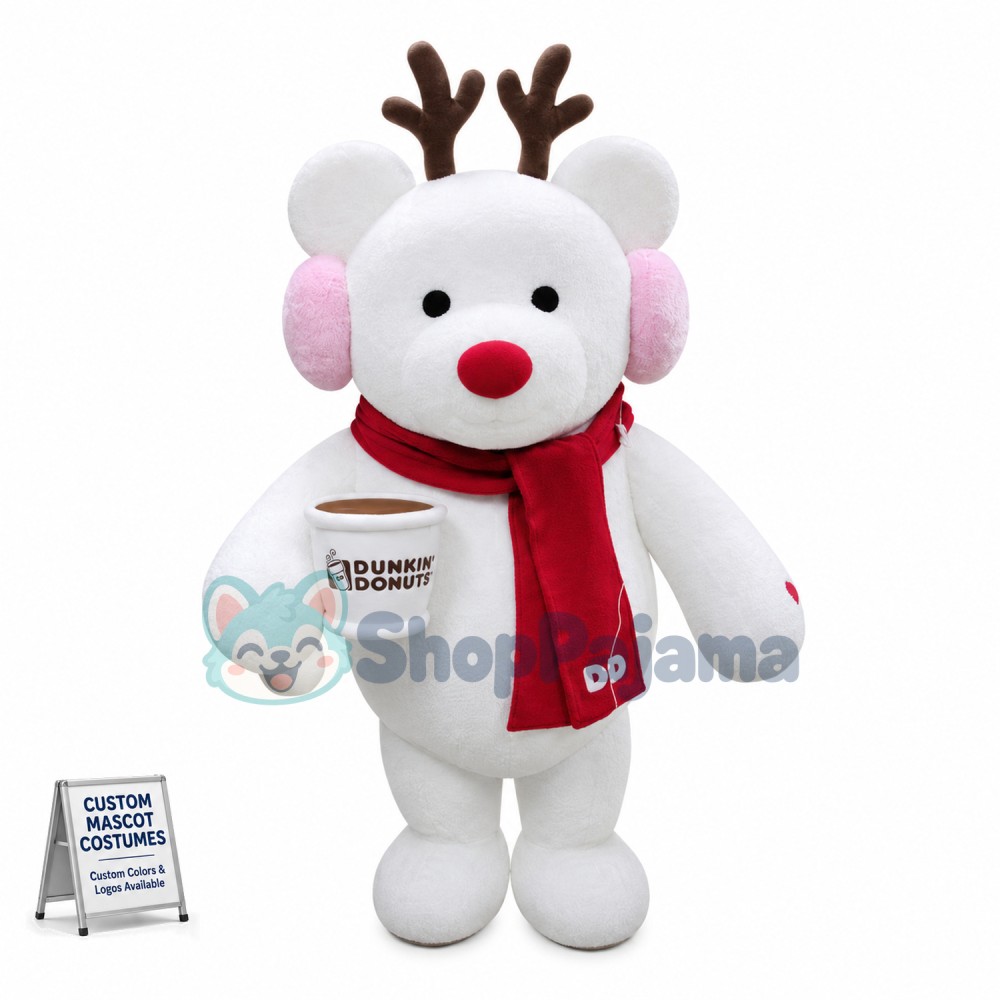 Warm Christmas Bear of The Bakery Mascot Costume