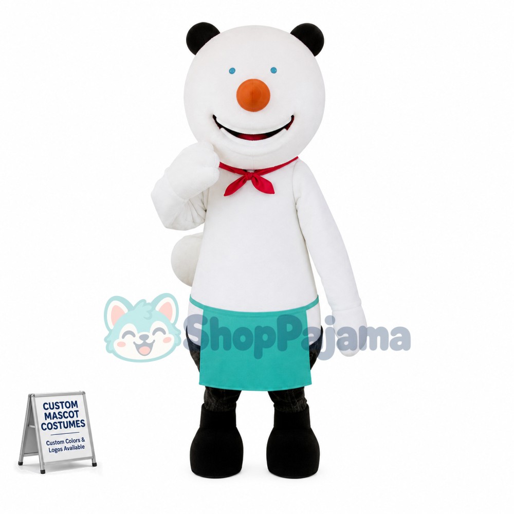 The Gentle Chef Polar Bear Mascot Costume