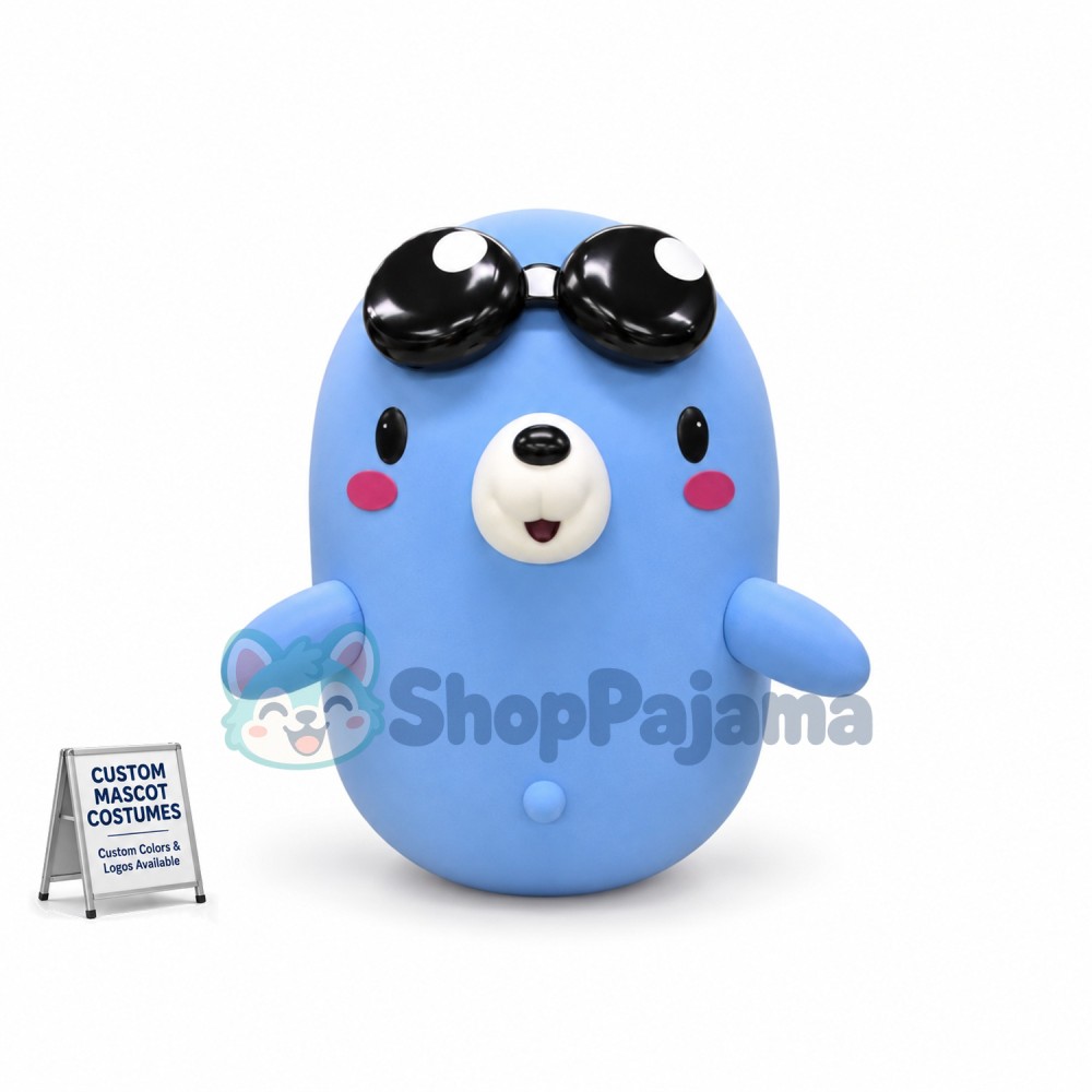 All-in-one Sea Lion With Cool Sunglasses Mascot Costume