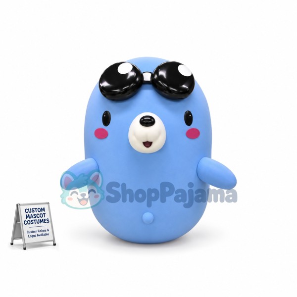 All-in-one Sea Lion With Cool Sunglasses Mascot Costume