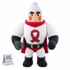 The Muscular White Super Man Mascot Costume
