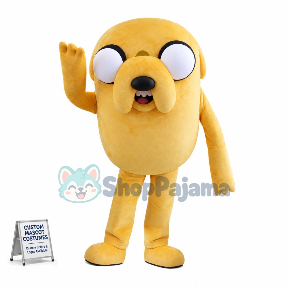 Blind Dog With White Eyeballs Mascot Costume