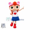 Attractive Girl In Denim Skirt Mascot Costume