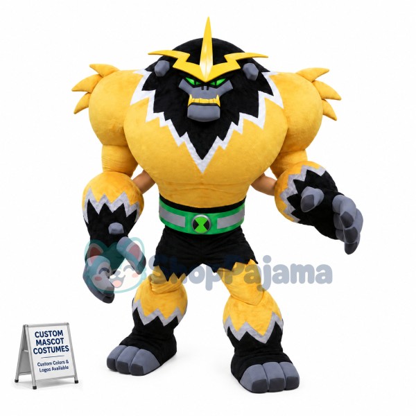 Alien Thunder With Hard Shell Mascot Costume