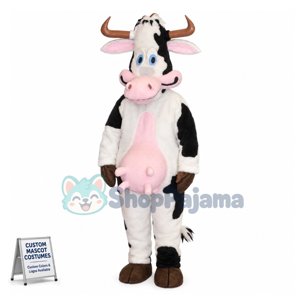 The Cow With Bulging Udders Mascot Costume