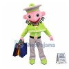 Bearded Man Carrying Shopping Bags Mascot Costume