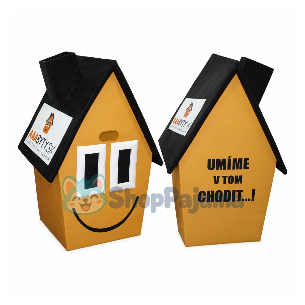 Firm Cartoon Smiley Dirt House Mascot Costume