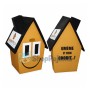 Firm Cartoon Smiley Dirt House Mascot Costume