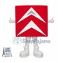 Conspicuous Red Direction Sign Mascot Costume