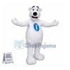 The Polar Bear In Welcome Pose Mascot Costume