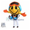 The Smiley Emoji With Sleds Mascot Costume