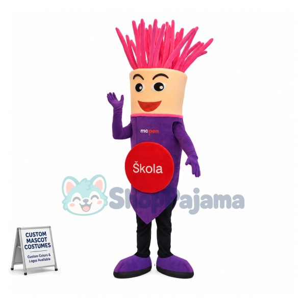 Cartoon Drawing Pencil Mascot Costume for School