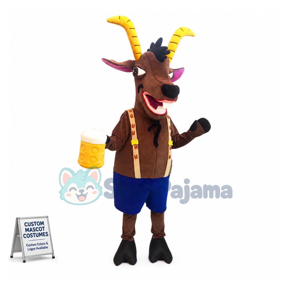 The Gossip Antelope of Beer House Mascot Costume