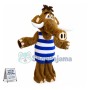 Wild Mammoth In Striped Swimsuit Mascot Costume