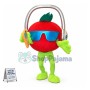 Cool DJ Tomato With Headphones Mascot Costume