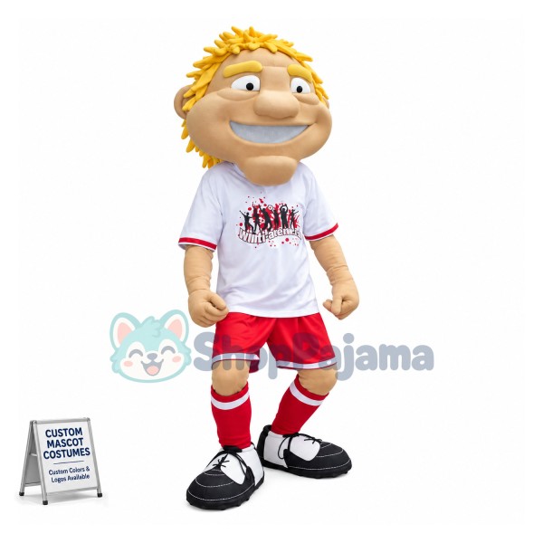 Excited Fan of The World Cup Mascot Costume