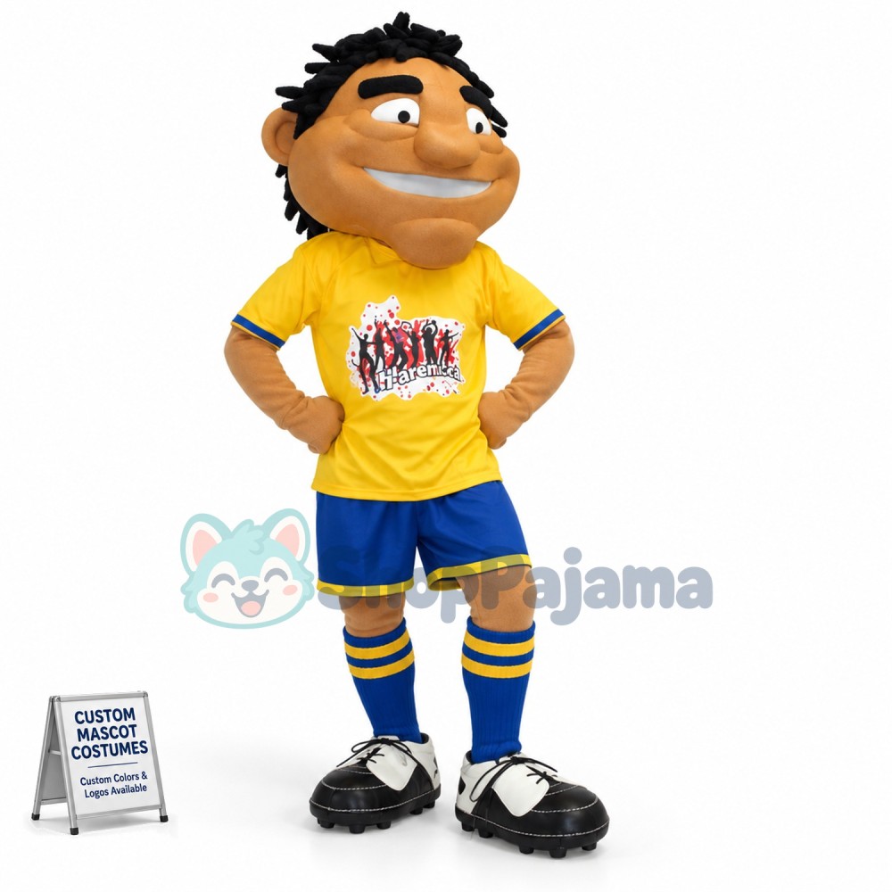 Excited Fan of The World Cup Mascot Costume