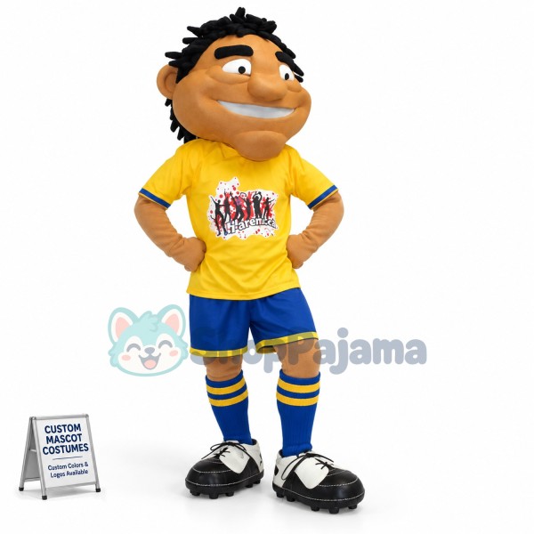 Excited Fan of The World Cup Mascot Costume