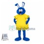 Blue Lazy Bunny In One Piece Mascot Costume