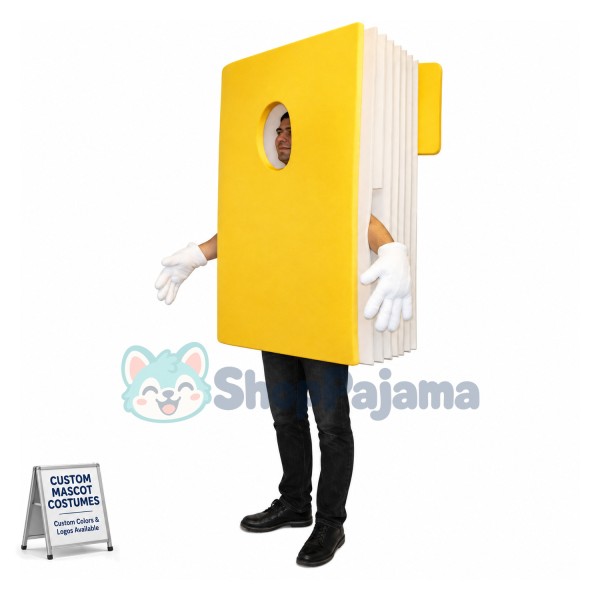 Yellow Hard-shell Memo Pad Mascot Costume