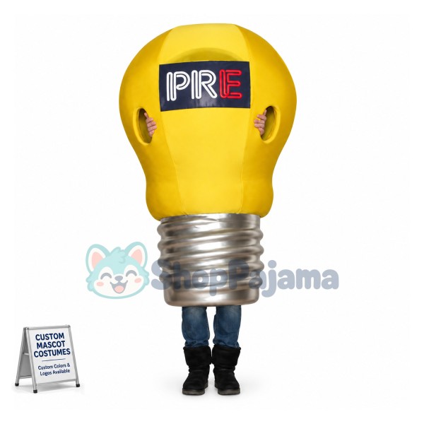 Tungsten Bulb With Rotating Head Mascot Costume