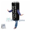 Can of Cocaine Energy Drink Mascot Costume