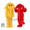 The Plush Elephant Playing Around Mascot Costume
