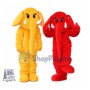 The Plush Elephant Playing Around Mascot Costume