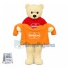 Beige Bear of Payment Company Mascot Costume