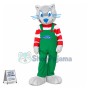 Vigorous Gray Boy Cat Mascot Costume