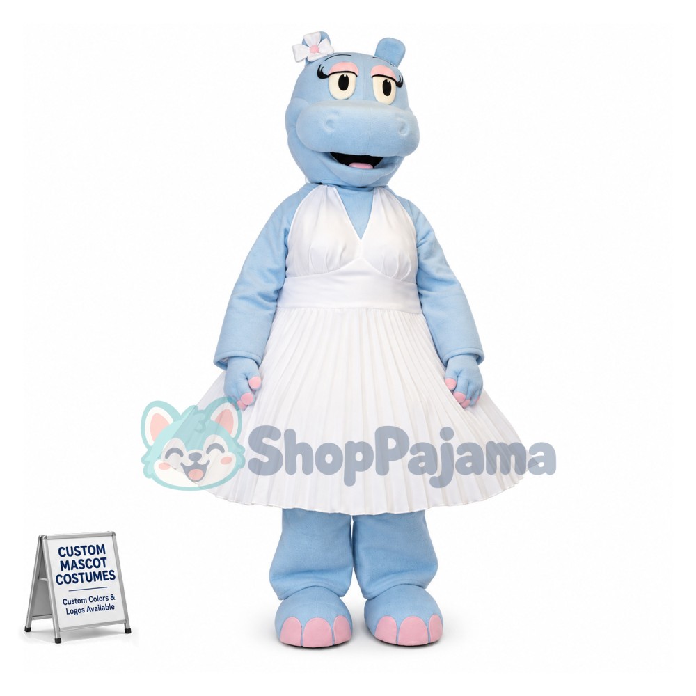 Attractive Sexy Hippo Lady Mascot Costume