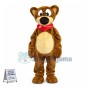 The Obedient Brown Bear With Big Nose Mascot Costume