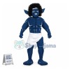 Topless Hideous Muscular Alien Mascot Costume