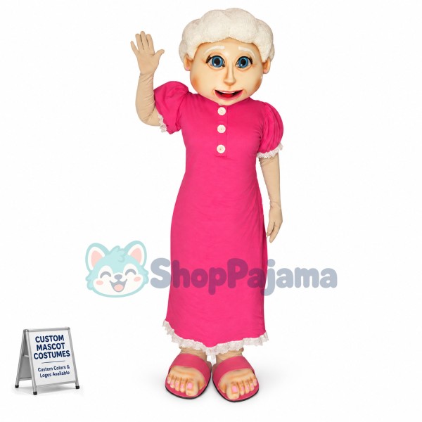Elderly Couple With Limited Mobility Mascot Costume