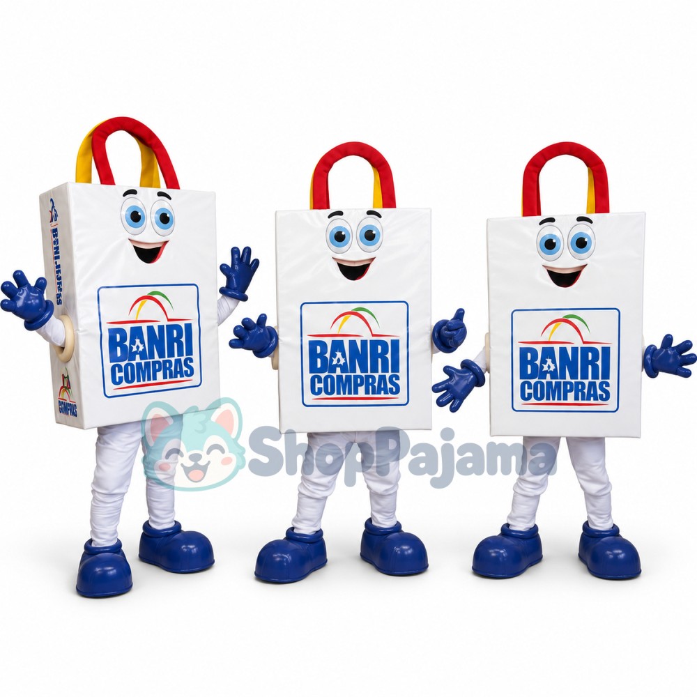 Designed Paper Shopping Bag Mascot Costume