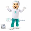 Wrapped Headgear Boy Cartoon Mascot Costume