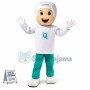 Wrapped Headgear Boy Cartoon Mascot Costume
