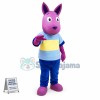Calm Rose Pink Standing Horse Mascot Costume
