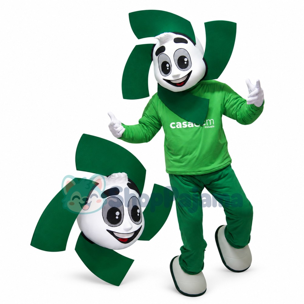 Whole Green The Propeller Doll Mascot Costume