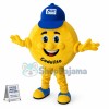 Yellow Plush Round Pie Shaped Doll Mascot Costume